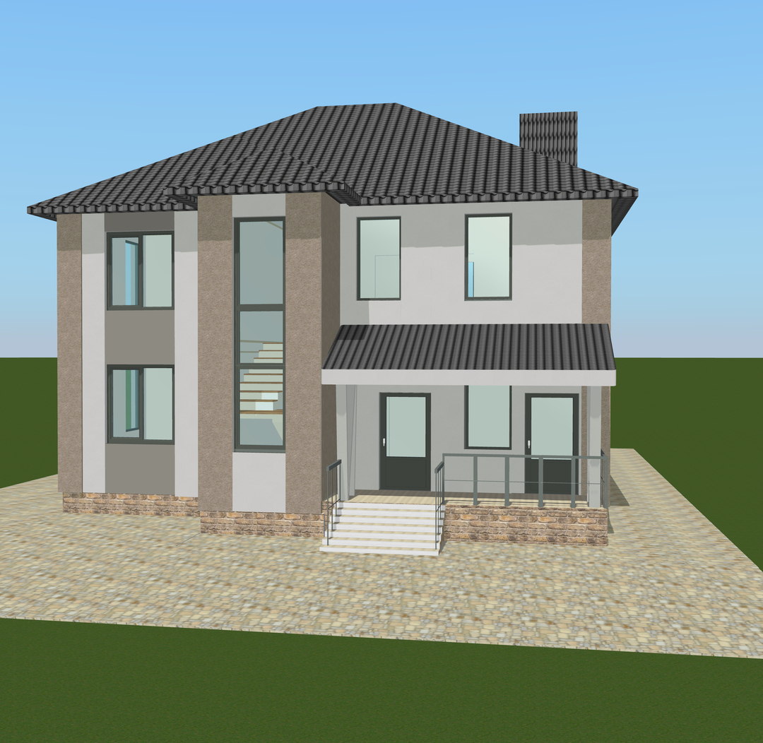 iHouse Termoplus Монолитный современный дом iHouse TermoPlus