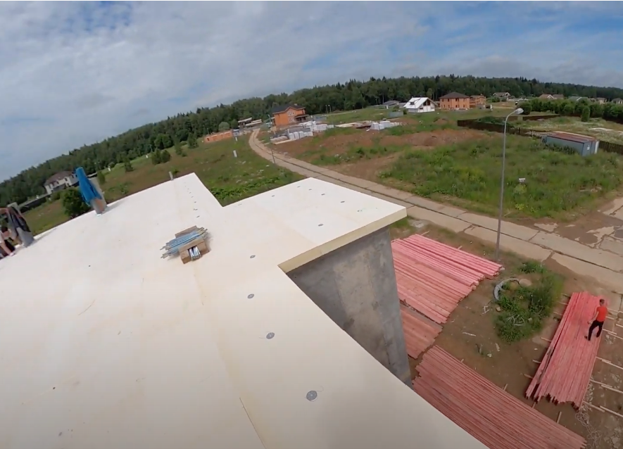 Утепление плиты перекрытия PIR 120 мм Монолитный дом iHouse TermoPlus